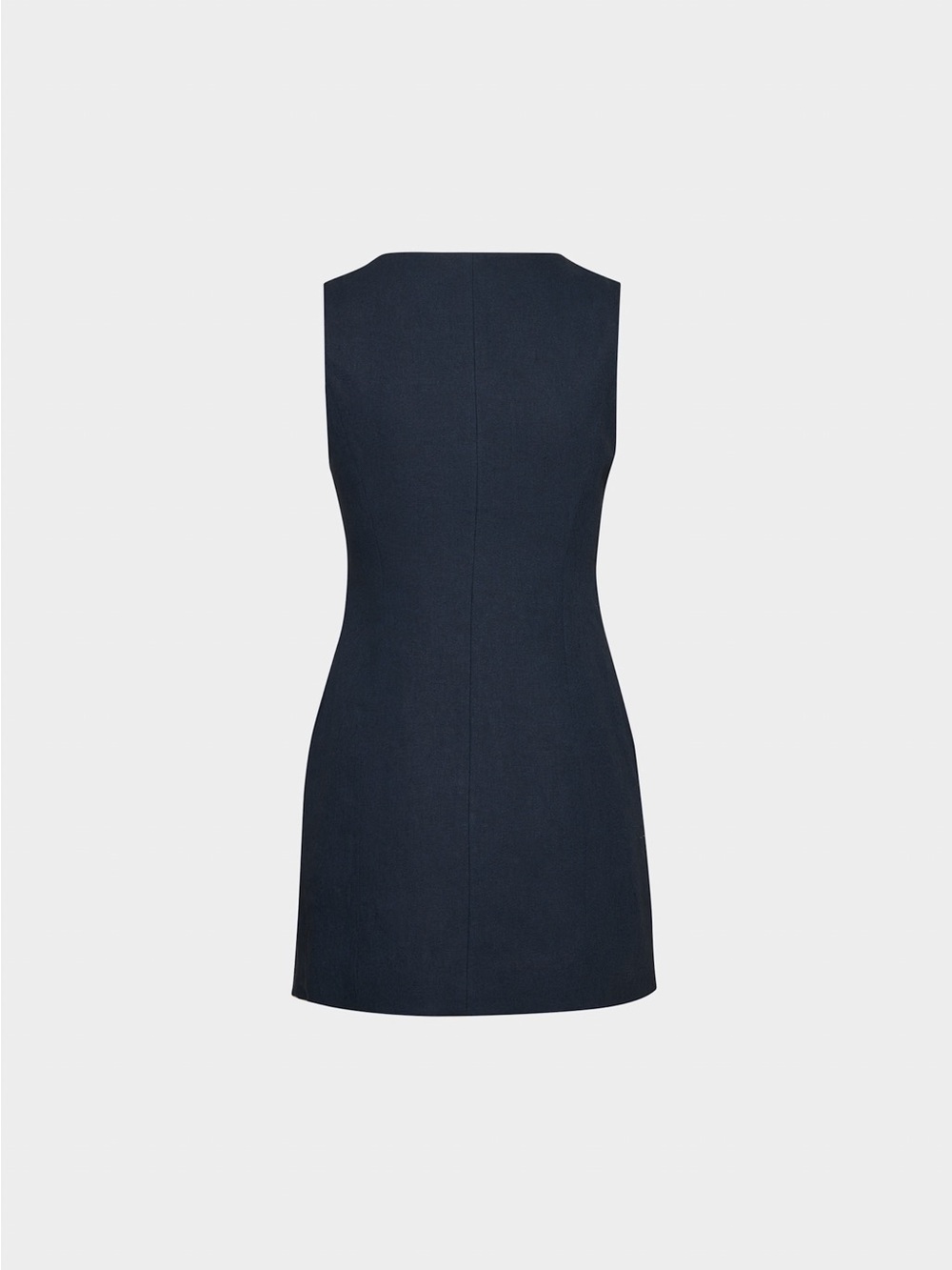 Aritzia Wilfred Aria button up linen mini Dress - PowerLinen - Admiral Navy Blue - Picture 8 of 11